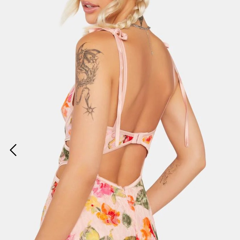 Dasha floral Lace for love & lemons cut out dress - Picture 5 of 6